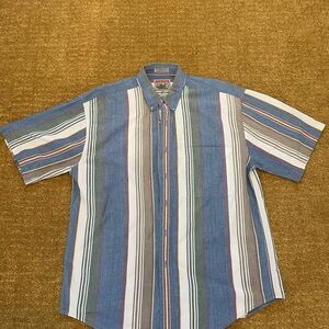 VINTAGE Adirondack Surf Wash Chambray button up MENS (L)